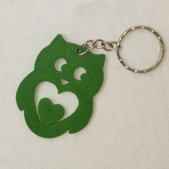 owl_2.png Archivo STL Búho - Amor - KeyChain・Plan de impresión en 3D para descargar