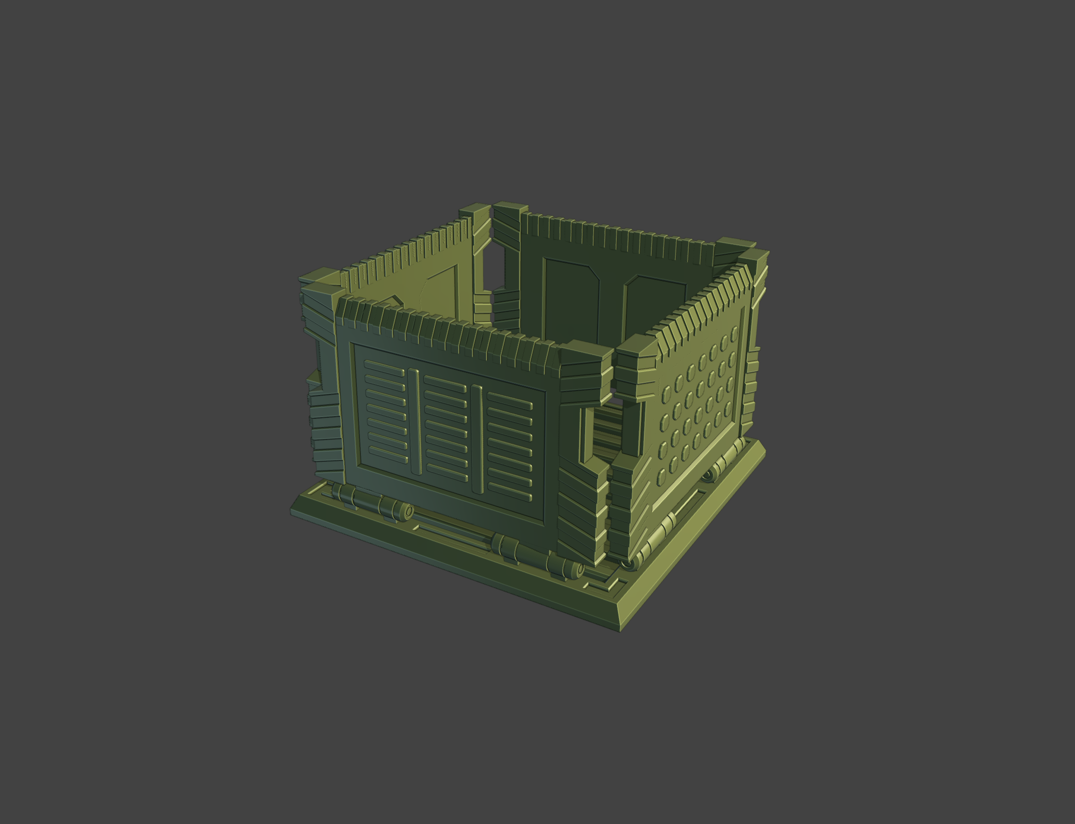 Download STL file Empty Container [MCP Knowhere Terrain] • 3D printable