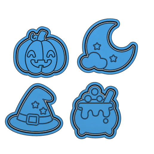 Cortadores de galletas -halloween minis-