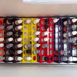 ESTANTE-09.png Free STL file MODULAR RACK FOR PAINT CANS 17ML・3D print design to download