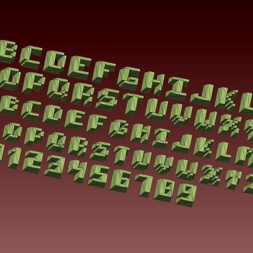🆕 FONTS NUMBER・ STL File for ・Cults