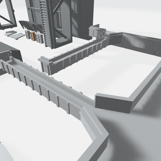 Gunpla Model MS Hangar Base customizable-parts5.png -MHB01-04C- Mech Hangar Bay HG Bundle Set 3D print model files