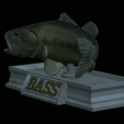 Bass-mouth-2-statue-4-12.png fish Largemouth Bass / Micropterus salmoides in motion open mouth statue detailed texture for 3d printing