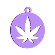 LLAVERO marihuana.stl keychain cannabis - keychain marijuana