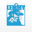 Lemmy Keychain Free STL 3D Printing 3D model Fichier 3D3.png Lemmy Keychain