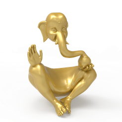 art-ganesha-3d-file-pic-1.png STL file art ganesha 3d file・3D printer design to download