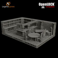 O Compatible LegendGames STL file LegendGames Tavern - OpenLOCK version・3D printable model to download, LegendGames