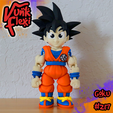 CGImages13.png Dragon Ball Z Goku MultiColor Flexi Print-In-Place + figure & keychain