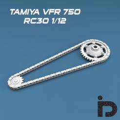 Tamiya_Honda_RC30_Chain.jpg Tamiya 1/12 VFR 750 RC 30 Chain