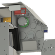 PANNEAU-GAUCHE-VUE-ARRIERE.png Part. Left front panel PCA Cockpit Mirage 2000c 1/1 scale for Flight Simulator
