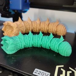 264137964_4645967055484926_2298345728971192495_n.jpg Fichier STL gratuit Sandworm blindé articulé・Objet à télécharger et à imprimer en 3D