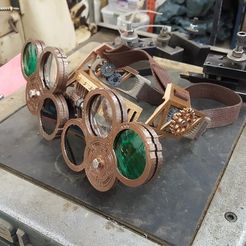 20180411_053544.jpg Бесплатный 3D файл Очки для магазина в стиле стимпанк・Шаблон для 3D-печати для загрузки