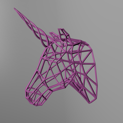Unicorn_render_pink.png Бесплатный STL файл Unicorn meshstyle Trophy・3D-печатная модель для загрузки
