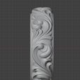01-1.jpg Baroque Scroll Ring Ornamental Rococo Band 3D print model