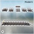 2.jpg Modular modern metal bridge with wooden plank (intact and damaged versions) (3) - Bailey Modern WW2 WW1 World War Diaroma Wargaming RPG Mini Hobby