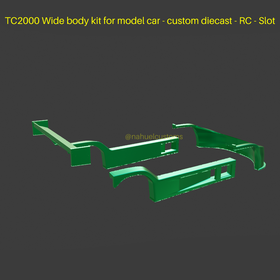 STL-Datei TC2000 Wide Body Kit für Modellauto - Custom Diecast - RC ...