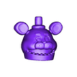 STL file Brick Compatible FNAF 1 Freddy Fazbear Head 🧱・3D