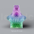 B_9_Renders_0.png Niedwica Vase B_9 | 3D printing vase | 3D model | STL files | Home decor | 3D vases | Modern vases | Floor vase | 3D printing | vase mode | STL