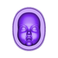 MOLD_baby_face_neutral.stl molds for casting silicone molds of children's faces.