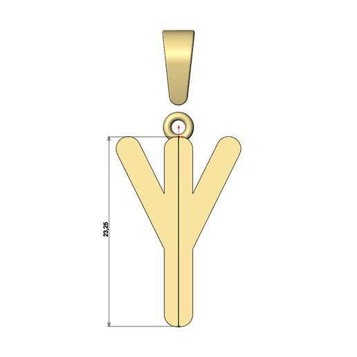 Algiz-viking-runes-alphabet-pendant-bail-06.jpg Algiz viking runes initials alphabet pendant charm bail 3D print model