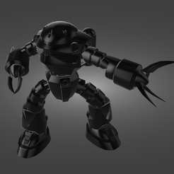 Robot-invader-render.png STL file Robot invader・Model to download and 3D print