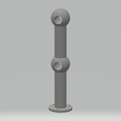 Poteau bastingage.jpg STL file Rail post・3D printing design to download, cedricpct1