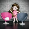 DSC_4387-2-копия.jpg STL file Miniature model modern Swivel Chair 1:12 Scale for Dollhouses. Swivel Chair dollhouse furniture. Model Chair・Model to download and 3D print