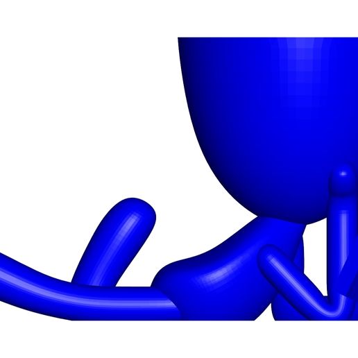 Maceta Florero Robert Plant leyendo libro - VASE FLOWERPOT ROBERT PLANT READING A BOOK 3D model