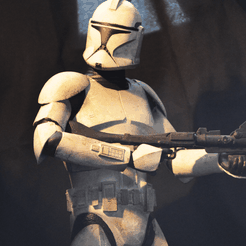 DSC_0325.png Fichier OBJ Figurine Star Wars Clone trooper Phase 1 & 2・Modèle à télécharger et à imprimer en 3D