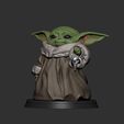 82.jpg Baby Yoda - Holding and Chewing the Necklace - Fan Art
