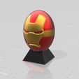 3.jpg Archivo STL gratuito Huevos de superhéroe Ironman・Design para impresora 3D para descargar