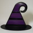 Witch-Hat-Shelf-Pic3.jpg 3D Witch Hat Standing 3-Tier Shelf STL Gothic Wiccan Crystal Display