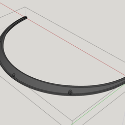 FenderFlare.PNG Free STL file 30mm Universal Fender Flare・Object to download and to 3D print