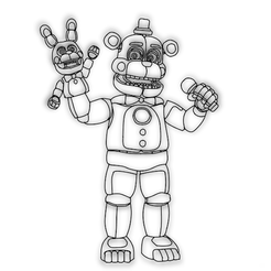 funtime-Freddy-Fazbear.png Файл STL Freddy Fazbear Funtime Freddy FNAF Decor Party Decor/Топпер для торта на день рождения Wall Decor Magnet KEychain・Модель 3D-принтера для загрузки