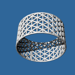 TRI-1.png STL file BRACELET SIZE M TRIANGULAR PATTERN 1・3D print design to download