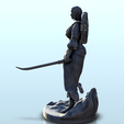 126.png Warrior with back shield and curved sword (21) - Medieval Fantasy Magic Feudal Old Archaic Saga 28mm 15mm