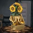 Addams-Family-Thing-pot-plant.jpg STL file Thing pot plant (The Addams Family)・3D printable model to download