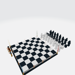 jeu-echecs-seul.png OBJ file The harry Potter lego chess set・Template to download and 3D print