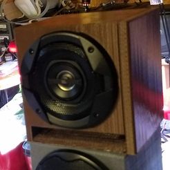 f at eo Cy Speaker Enclosure with baffles for 4" Speaker