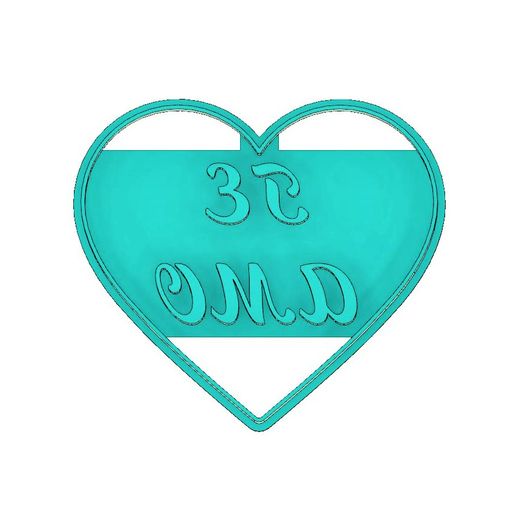 CORTADOR DE GALLETAS CORAZON TE AMO, CORTADOR DE GALLETAS 14 DE FEBRERO, CORTADOR DE GALLETAS SAN VALENTIN, CORAZON, TE AMO 3D model