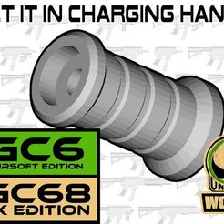FGC68-FGC6-CH.JPG FGC-68 FGC-6 bolt it in Charging Handle   paintball magfed airsoft