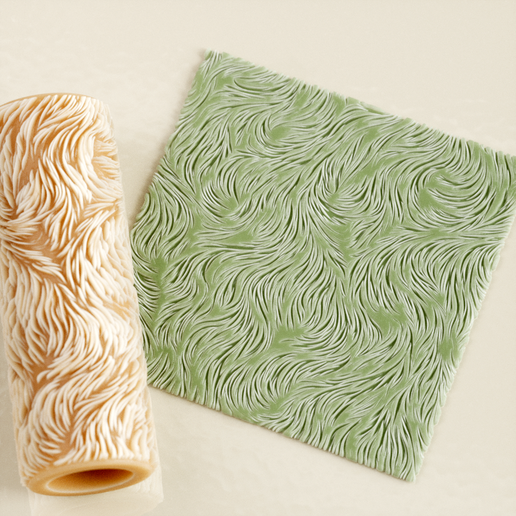 Shaggy Fur Texture Roller STL – Seamless Polymer Clay Pattern