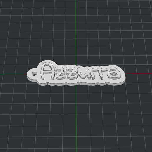 Keychain Azzurra 3D model