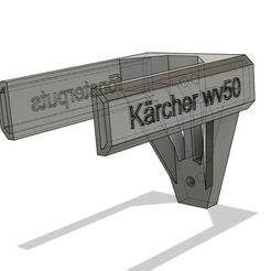 kärcher-wv50-holder-v1.jpg Archivo STL Soporte para limpiacristales Kärcher・Diseño de impresora 3D para descargar