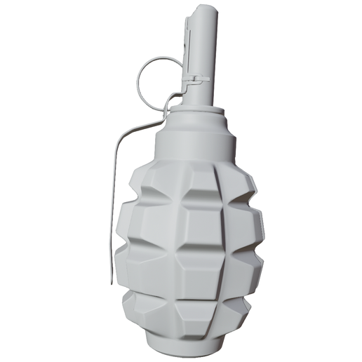 Vintage Hand Grenade Replica – Segmented Prop Model
