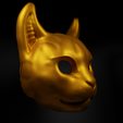 2.png Cat Cosplay Face Mask 3D print model
