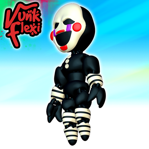 🗝️ Five Nights at Freddys The Puppet MultiColor Flexi Print-In-Place ...