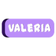 delantera.stl portable luminous sign name valeria