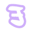 e_Low_case.stl disney - alphabet font - cookie cutter