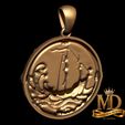 5.jpg Nautical Sailing Ship Pendant